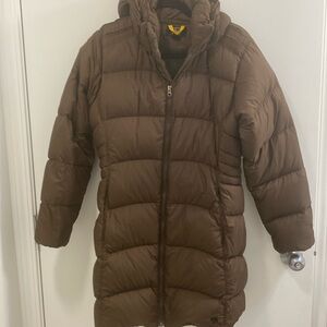 Mountain Hardwear down long jacket. Excellent condition. Medium. Retail $399